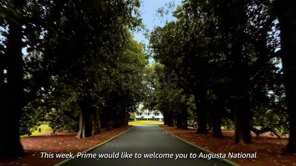 Welcome to Augusta National. The Masters now begins on Prime, starting April 9 and 10 at 1PM ET.