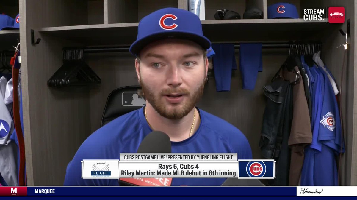 "Pretty cool moment ... fulfilling a lifelong dream, and just trying to soak it in with my family." Riley Martin on what he'll remember most from his MLB Debut.