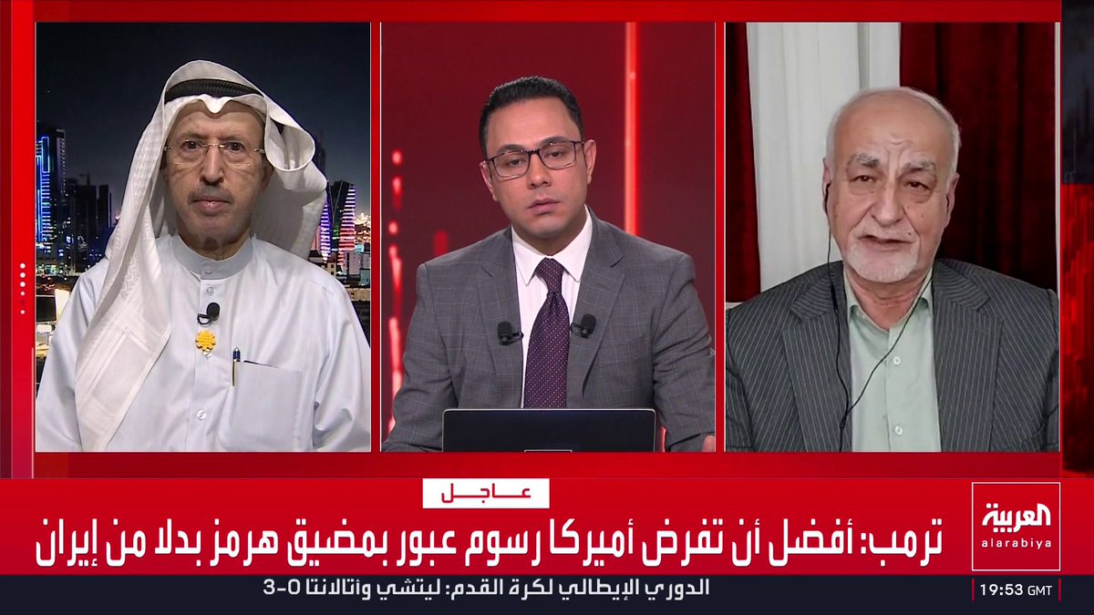 المحلل السياسي مصدق بور: الصواريخ الأميركية تنطلق من الكويت.. والحرس الثوري يدير المعركة ويوجه ضرباته لإسرائيل يوميا وإيران لن تستسلم.. ووزير الإعلام الكويتي الأسبق سامي النصف يرد: لا أدلة أو شهود عيان على انطلاق هجمات ضد إيران من الكويت وعلى النظام الإيراني إبداء مرونة لحماية الشعب من القادم