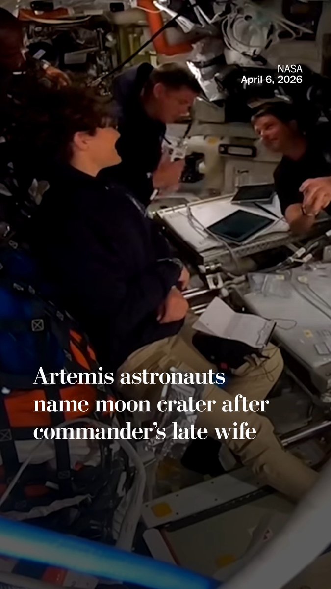 In an emotional call down to mission control in Houston, the Artemis II crew asked to name one of the moon's craters “Carroll,” in memory of commander Reid Wiseman's late wife. The meaningful moment concluded with the astronauts sharing a group hug.
