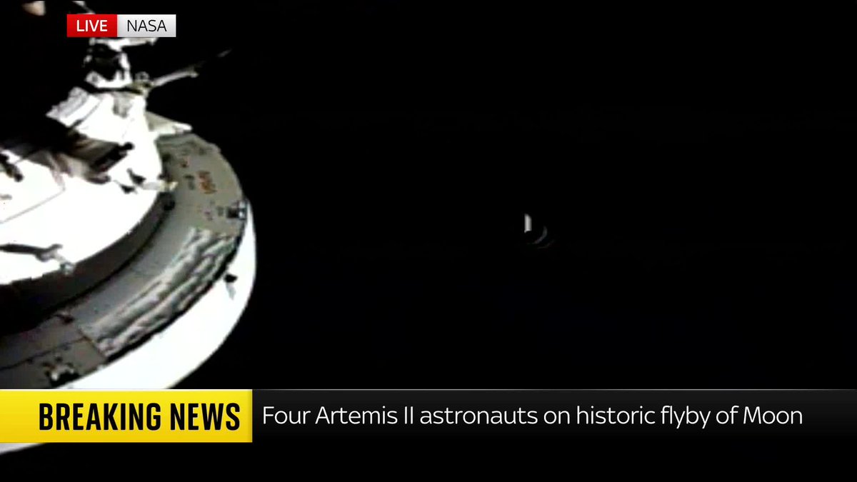 BREAKING: "It is so great to hear from Earth again." The Artemis II crew have regained communication with NASA's Mission Control, following the planned blackout after flying around the far side of the moon. 📺 Sky 501, Virgin 602, Freeview 233