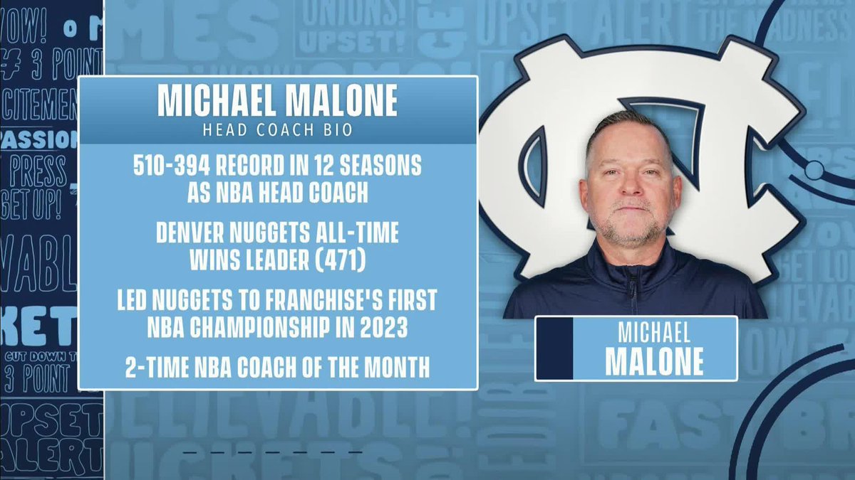 "That would be 100% favorable for the Tar Heels... He's a winner. Right away he has a resume that no one in college basketball has. He's a NBA champion." Kenny Smith says he's excited for Michael Malone to be the next head coach at North Carolina 🗣️