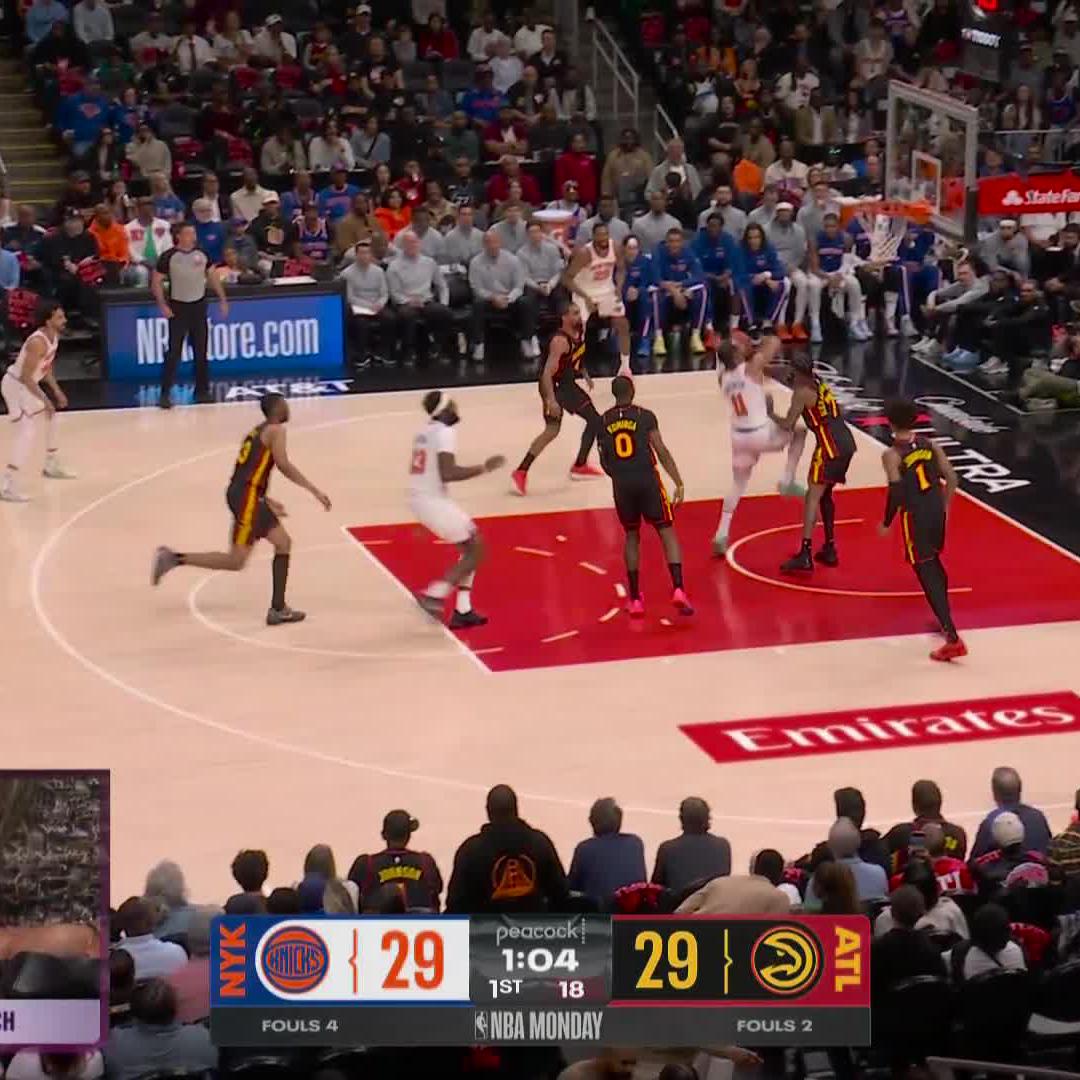 Nickeil Alexander-Walker ran down the court BEGGING the Hawks to challenge the call, and was right! 😤