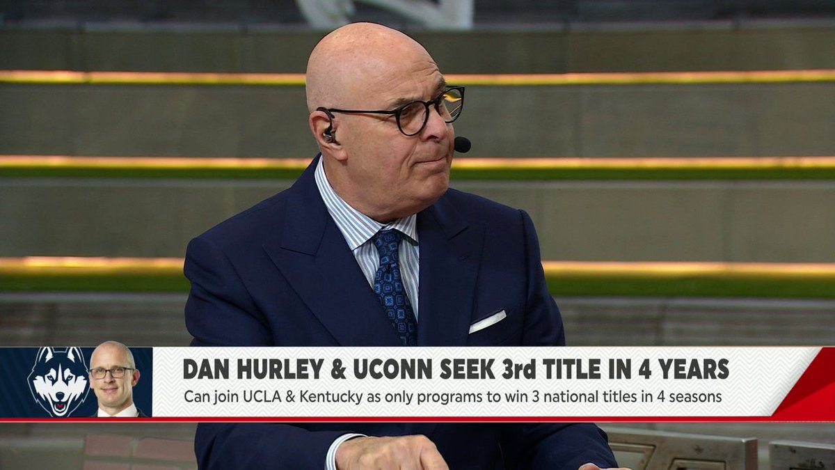 Dan Hurley is chasing greatness 💨 A third title in four years would put the UConn Men's Basketball coach in rarefied air 🙌