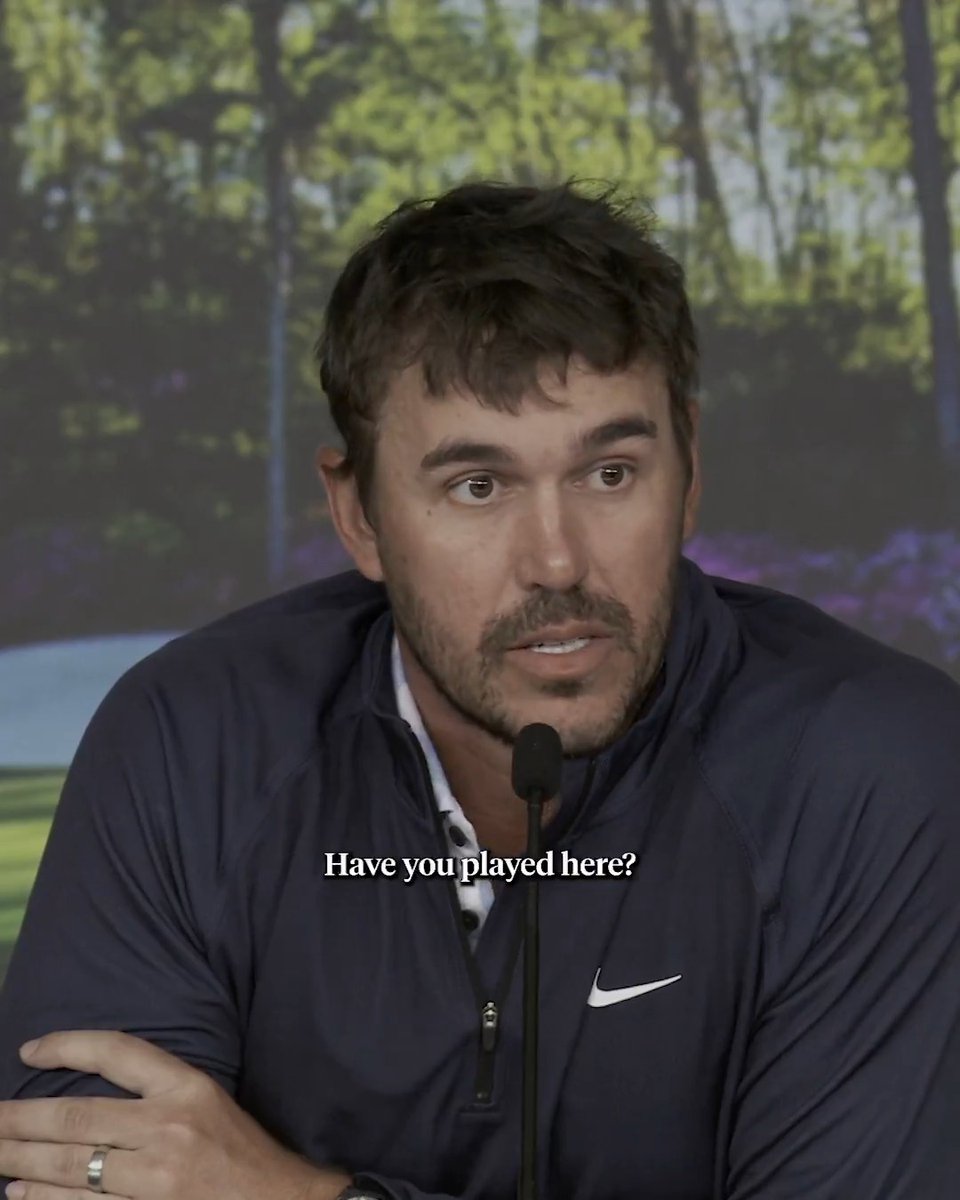 "Have you played here?" Two years ago, Brooks Koepka was asked whether 59 was obtainable at Augusta National. His response was priceless. 😂