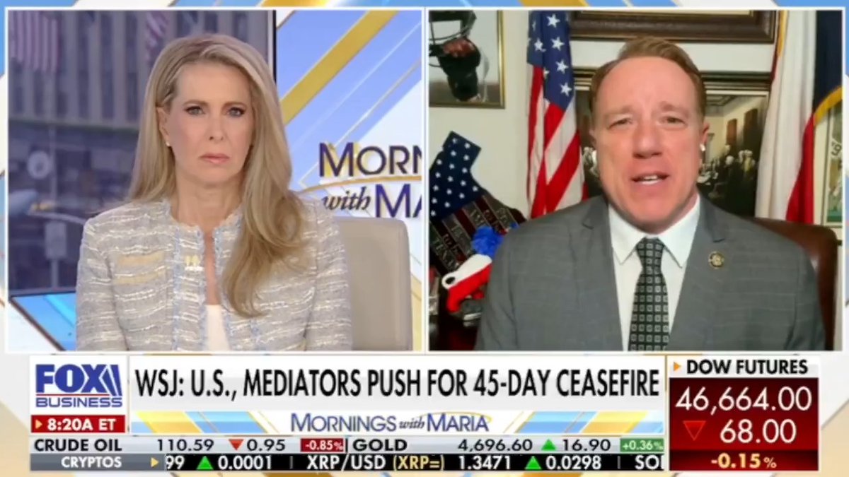 Congressman Pat Fallon (R-TX) openly calls for "boots on the ground" in Iran: "I just don't see any other way... we can't leave until the job is done"