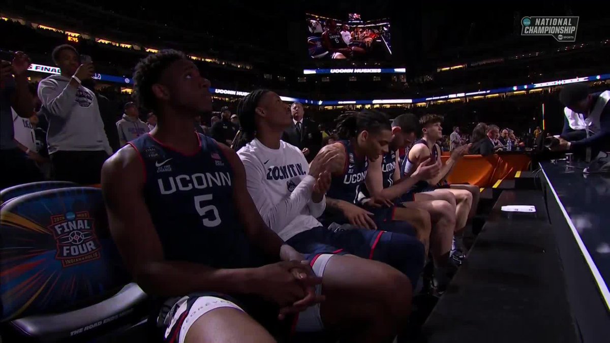 The starting ✋ tonight for UConn 🐾 #MarchMadness UConn Men's Basketball
