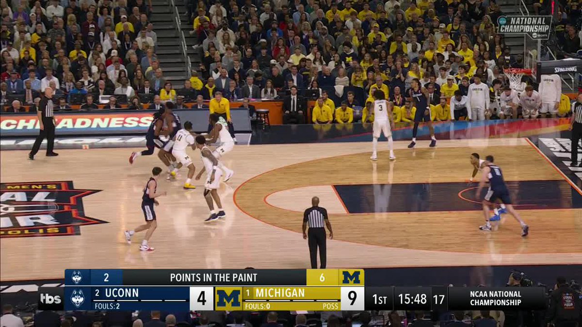 RODDY GAYLE JR. WHAT A BLOCK FOR MICHIGAN 🤯 Watch the #NationalChampionship on TBS