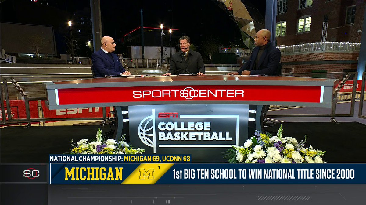 .Rece Davis, Jay Williams and Seth Greenberg react to Michigan Men's Basketball winning its first national championship since 1989 🏆