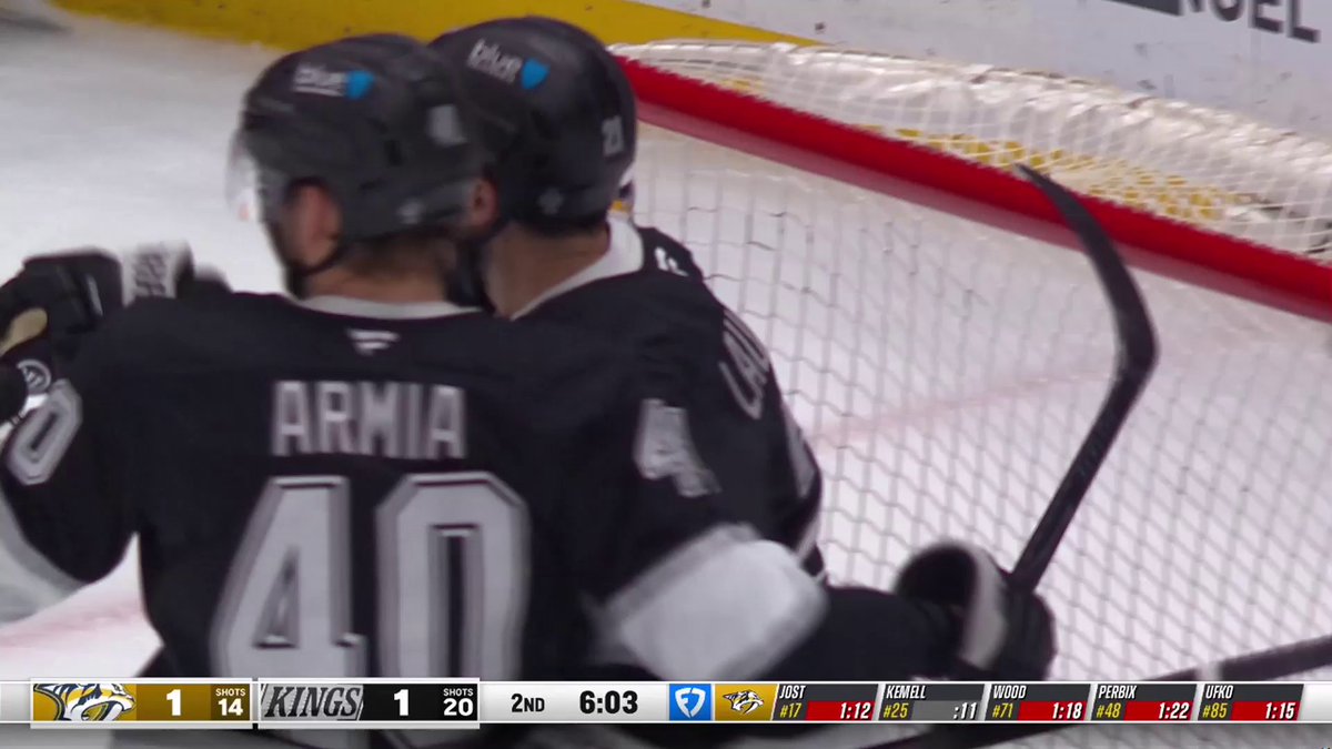 SCOTT LAUGHTON! 🤴 That's a BIG goal to give the LA Kings the lead in the second period!