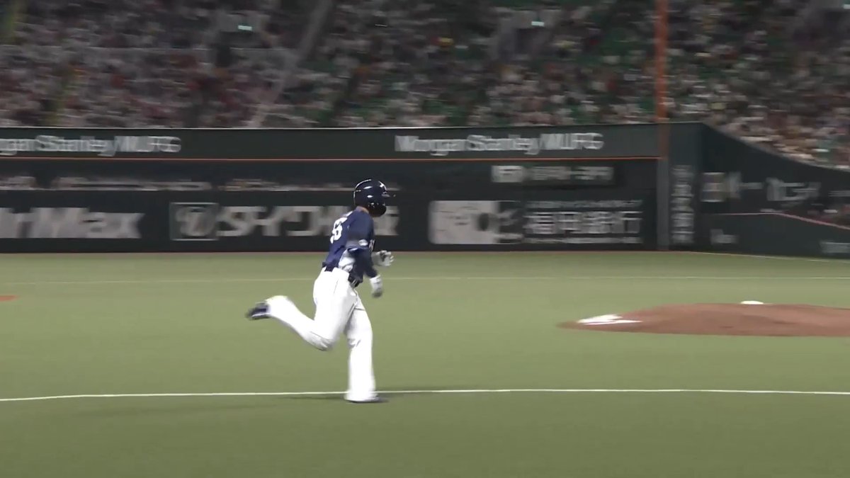 埼玉西武 岸潤一郎 選手の勝ち越しタイムリー2ベースヒット‼️ 桑原将志 選手も一塁から激走🏃‍♀️ そして、仲三優太 選手がプロ初となる2ランホームランを放つ🌈 👇ライブ配信はこちら