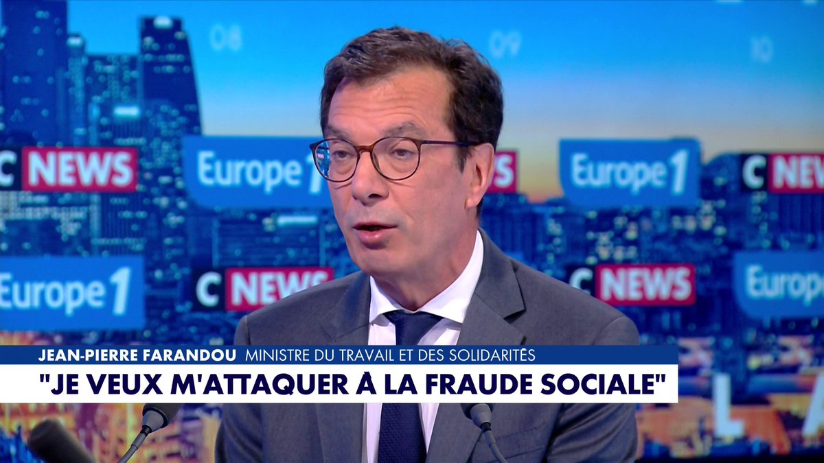 Jean-Pierre Farandou, ministre du Travail et des Solidarités : «Les Français sont prêts à payer les impôts dans la mesure où le gouvernement est ferme avec les fraudeurs», dans #LaGrandeInterview Toute l'info est à retrouver sur