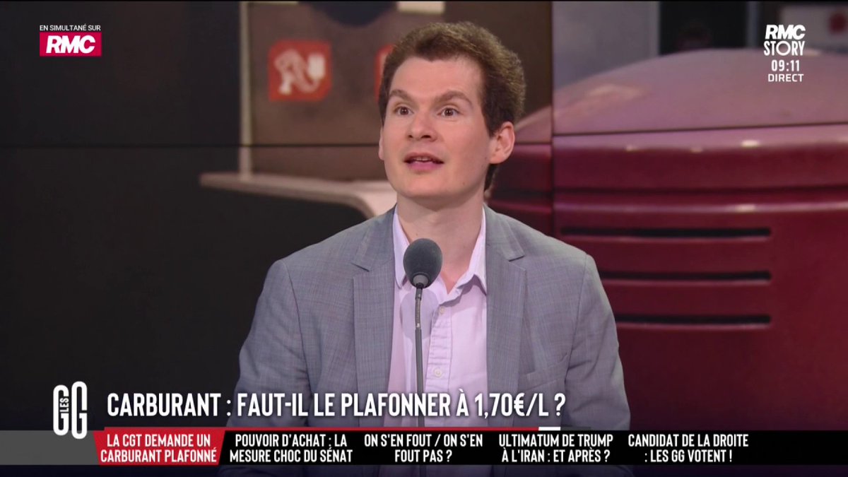 ⛽️ Plafonner le litre à 1,70€ ? 🗣️ Jean-Loup Bonnamy : "Le plus simple, c'est d'arrêter cette guerre stupide et criminelle." 🗣️ Olivier Truchot : "Ce sont les Iraniens qui bloquent le détroit d'Ormuz, pas les Américains." 🗣️ Jean-Loup Bonnamy : "Oui, parce qu'on les agresse." #GGRMC