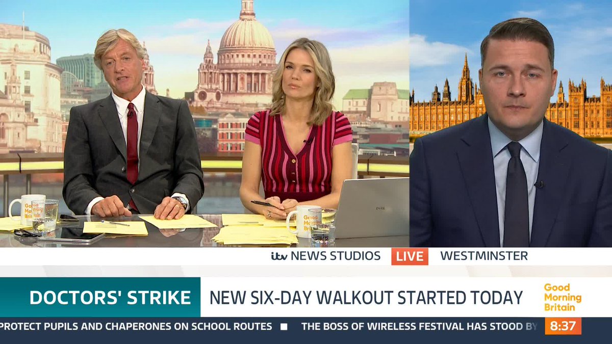 'There has been plenty of goodwill from this government,' says Health Secretary Wes Streeting. The six-day doctors’ strike begins as the NHS reveals that walkouts have cost £3billion.