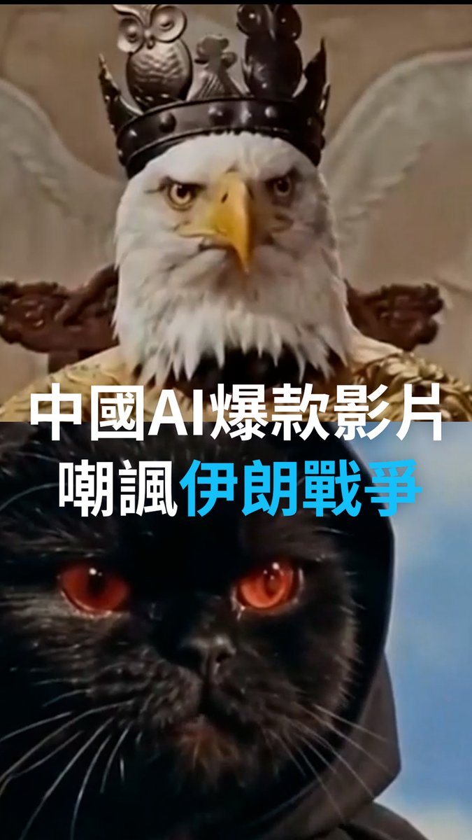【中国AI爆款视频讽刺伊朗战争】 一只白色雄鹰与一只波斯猫在沙漠中对峙。 看似奇幻,其实是直白的政治宣传。这是中国官媒更大叙事的一部分,将伊朗战争描绘为美国力量与地区抵抗之间的对抗。 北京官媒的这种叙事是如何运作的?为什么传播得这么快?北京又希望观众从中读出什么?#dwasia #DW中文
