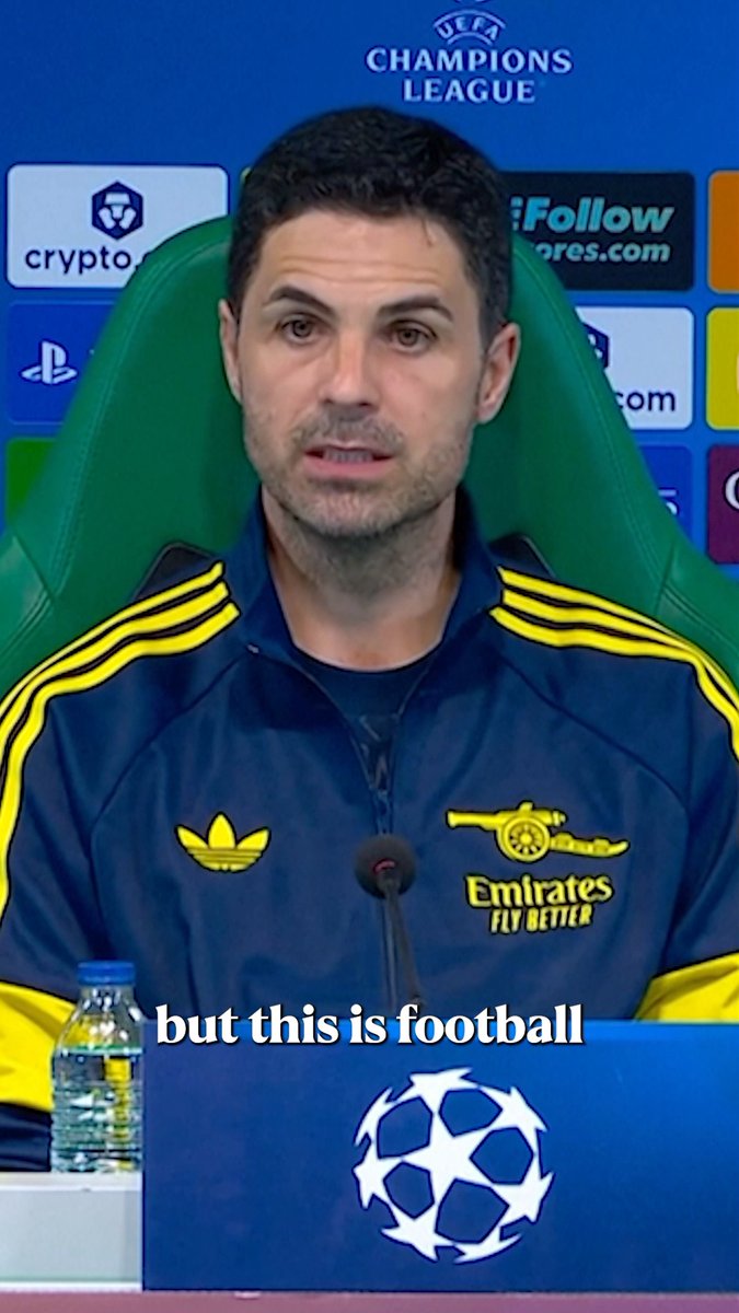 Mikel Arteta is using the "pain" of consecutive losses as motivation ahead of their Champions League quarter-final against Sporting ๐ฃ๏ธ