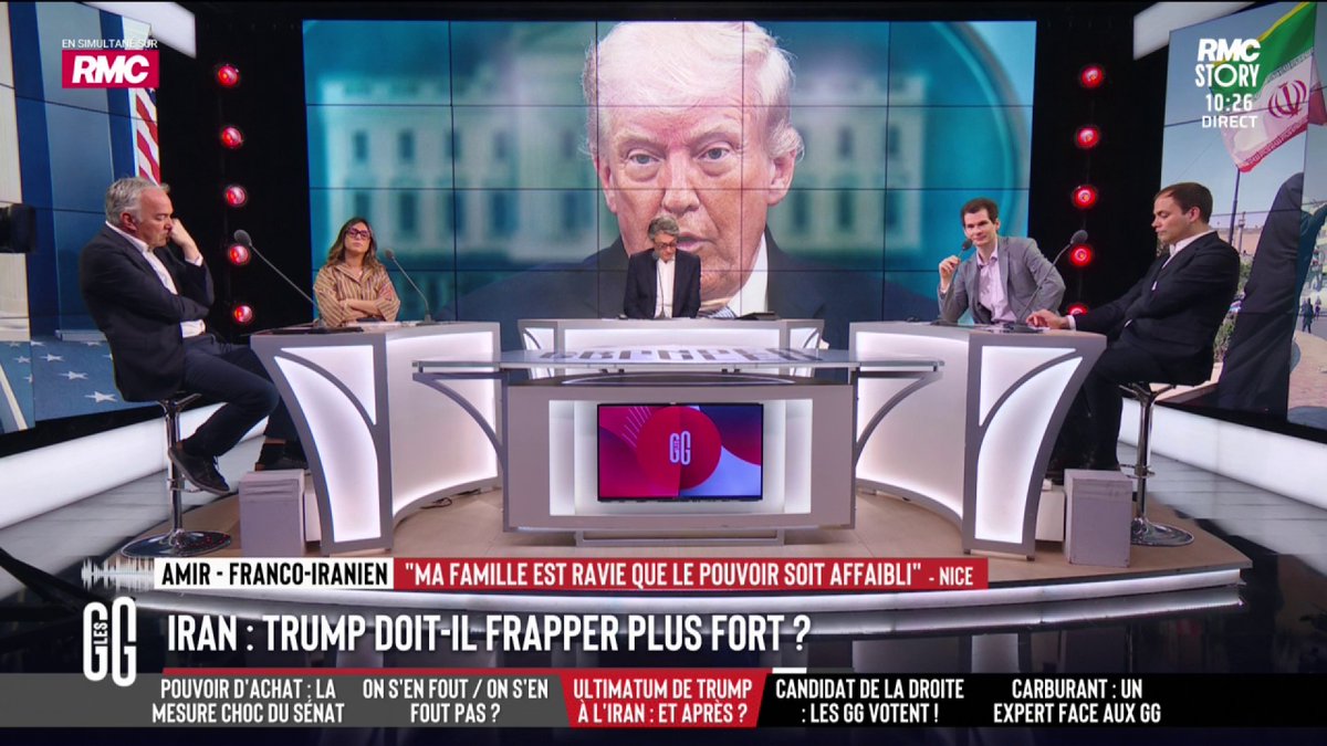 🗣️ Amir, franco-iranien, au 3216 : "J'ai quitté l'Iran à 8 ans. Trump je ne l'apprécie pas mais en ce moment je le soutiens énormément. Le peuple iranien est désarmé dans le pays. Ils ont déjà essayé les révolutions mais ils se font massacrer et tuer." #GGRMC