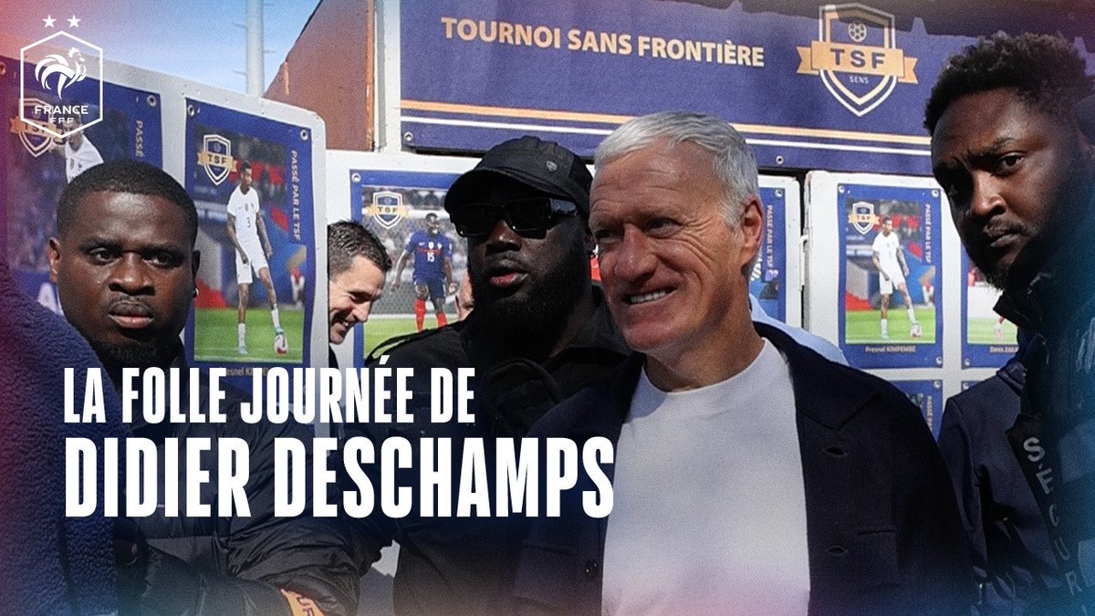 Dans les pas de Didier Deschamps au "Tournoi Sans Frontière" de Sens ! 👀