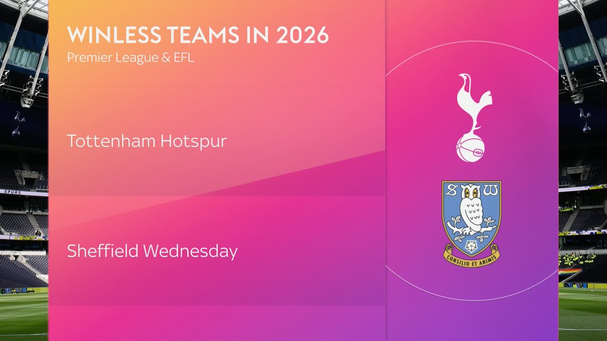 "Everything we've seen from De Zerbi so far has been positive" 👀 Spurs and Sheffield Wednesday remain the only winless teams out of the 92 sides in the football league in 2026, but can Roberto De Zerbi turn things around for the relegation threatened club? ⚪️ @fanalysisapp