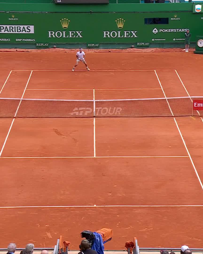 A work of art 🖼️ Grigor Dimitrov #RolexMonteCarloMasters