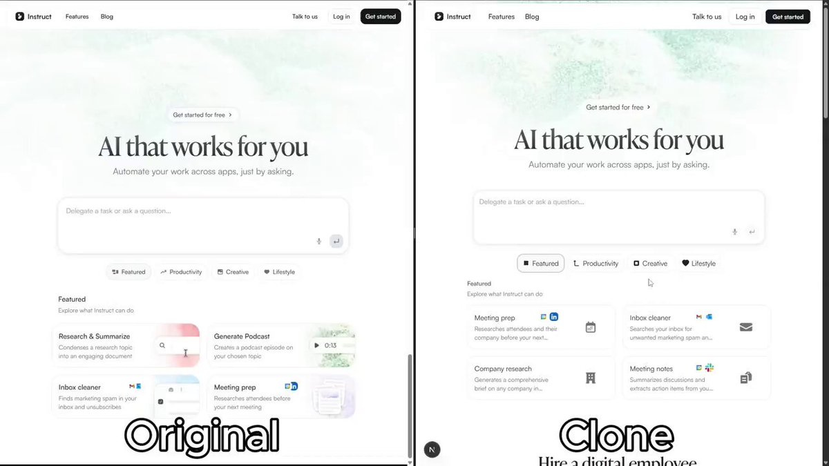 Existe una skill para Claude Code que clona cualquier web perfectamente con un solo prompt. Utiliza el MCP de Chrome para extraer directamente fuentes, colores y estructura desde el navegador. Es gratis y 100% open-source 👇