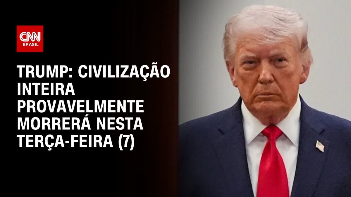 Trump: Civilização inteira provavelmente morrerá hoje; assista #LiveCNNBrasil