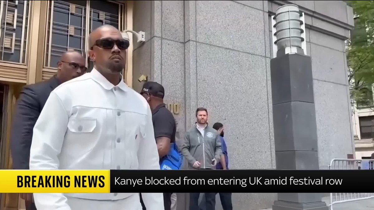 BREAKING: Kayne West's permission to travel to the UK to headline the Wireless festival in London this summer has been blocked by the government, Sky News understands Live updates: 📺 Sky 501, Virgin 602, Freeview 233 and YouTube