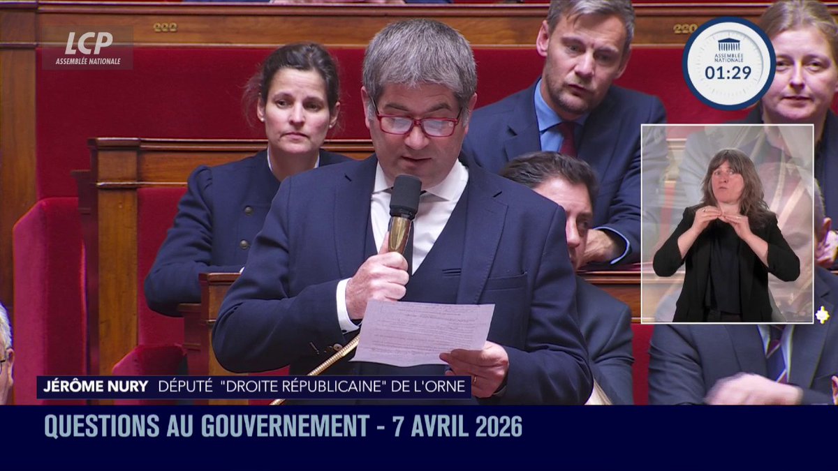 Travail le 1er mai : "Depuis 1947, les boulangers, fleuristes, bouchers restaient ouverts le 1er mai sur la base du volontariat et d'un accord avec les salariés cela ne posait aucune difficulté (...) avant que l'administration s'en mêle", déplore Jérôme NURY. #QAG #DirectAN