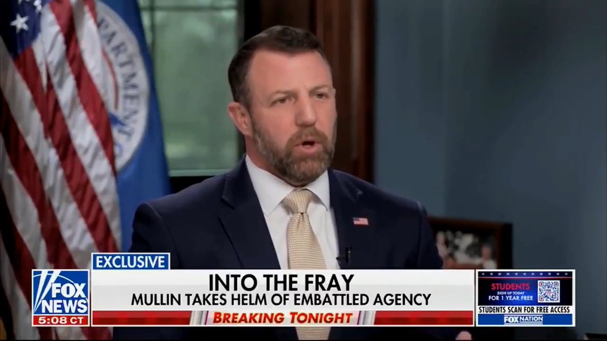 WATCH IN FULL: Secretary Markwayne Mullin's interview with Bret Baier — his first sit-down interview since becoming Secretary of Homeland Security