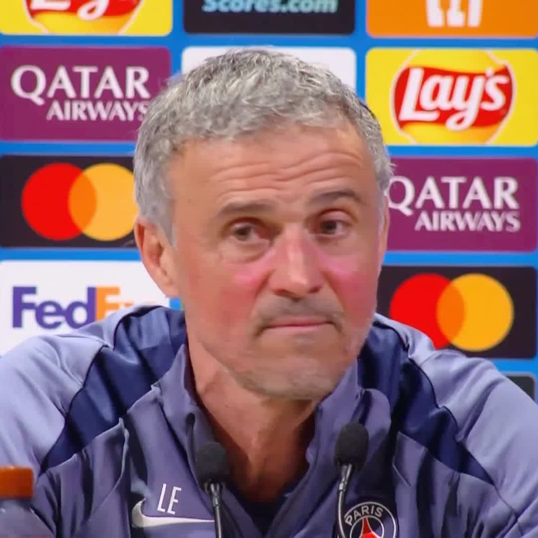 "There's no favourite" 💬 Luis Enrique previews a 'difficult' clash for PSG against Liverpool and praises the style of football that Arne Slot has the Premier League champions playing 💪