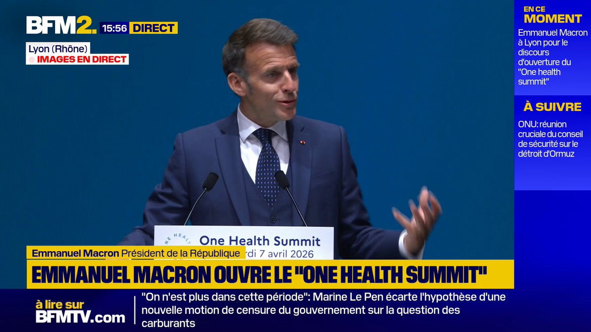 Emmanuel Macron: "La santé mondiale ne progressera pas si la science devient un instrument de politique ou un objet dont tel ou tel gouvernement dit 'vous pouvez chercher ici, vous n'avez pas le droit de chercher là' " #BFM2