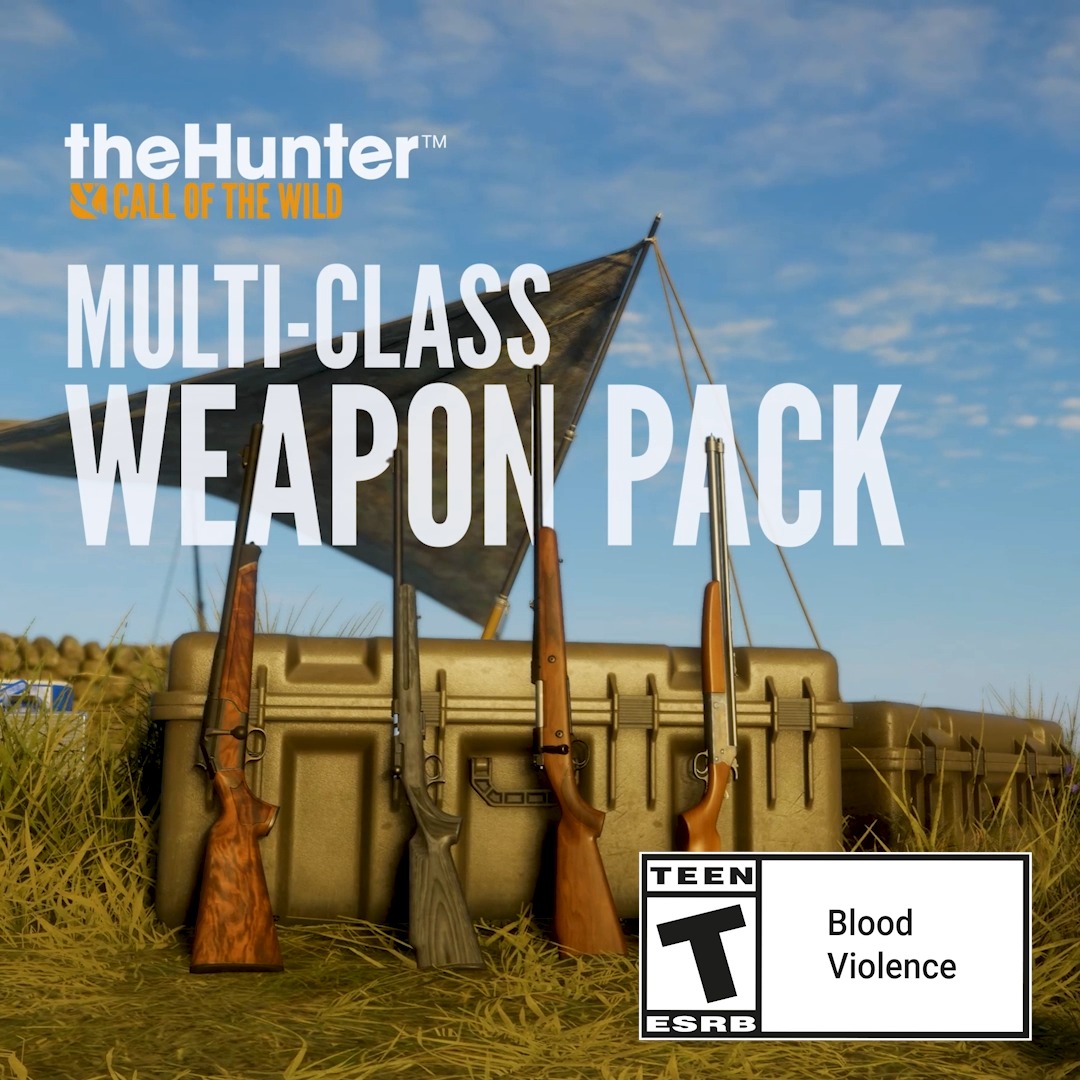 The Multi-Class Weapon Pack arrives April 14th This brand new DLC includes 4 guns, covering all animal classes. • RICHARDSSON .500 • JONEROS .17HMR • ALIS PRECISION SHOT .25-06 • CASSIDY COMBINATION SHOTGUN .22MAG Read more: