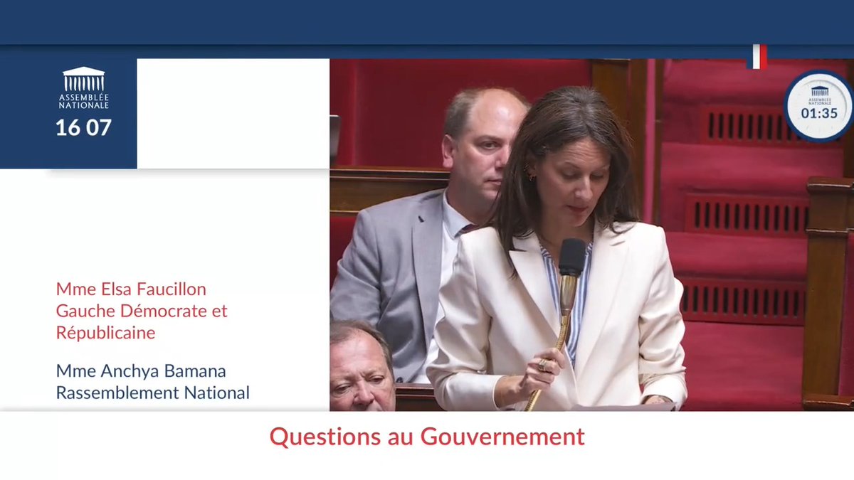 "Quand allez-vous cesser de mentir et d'armer un État génocidaire et d'apartheid ?" Elsa Faucillon (GDR) dénonce "l'implication de 10 entreprises 🇫🇷 dans la chaine d’approvisionnement du principal équipementier de l'armée 🇮🇱" et la "complicité" de l'État. #DirectAN #QAG