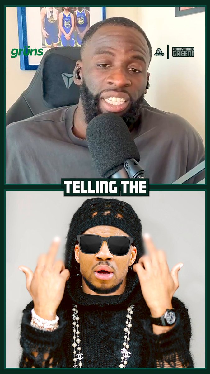 Draymond on Giannis welcoming investigation into Bucks about him being held out "I love how Giannis treats the Milwaukee Bucks organization, he treats them like 'screw y'all and I don't care what y'all gotta say', meanwhile they've given all his brothers an opportunity to play NBA basketball.” via The Draymond Green Show, Presented by Grüns