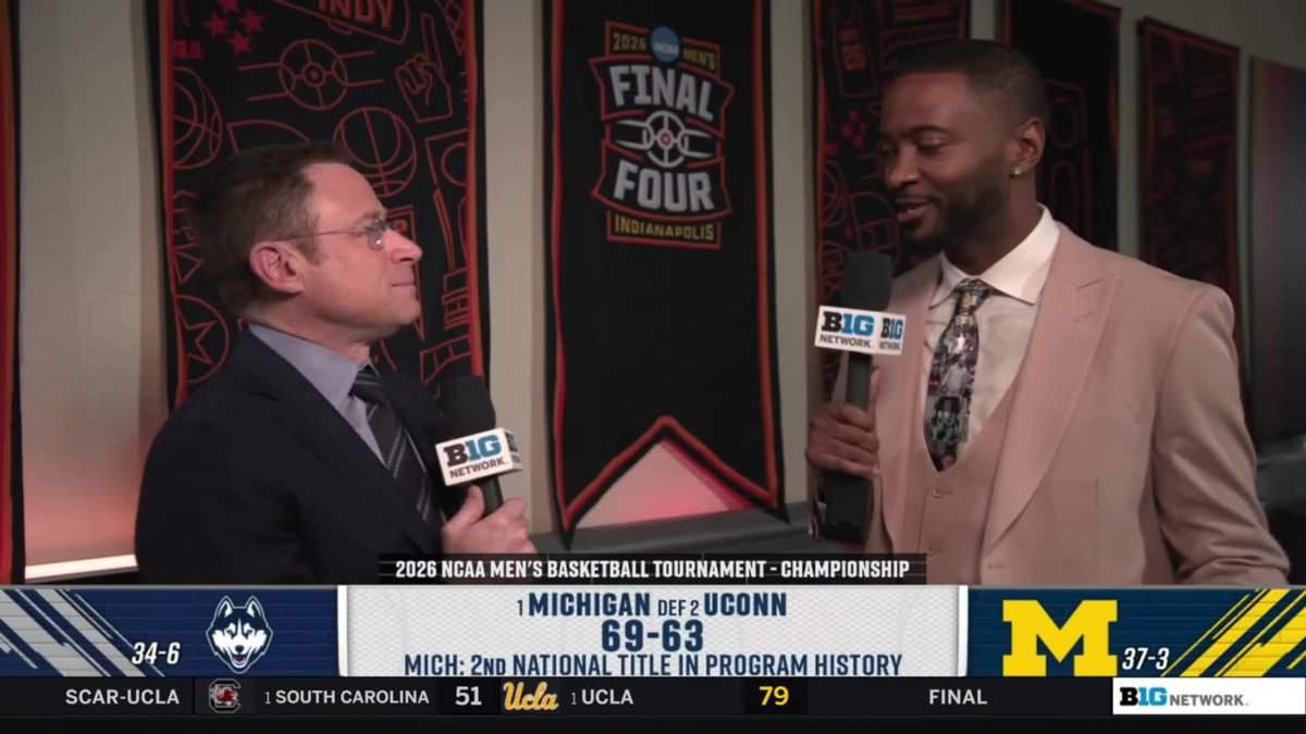 Rapheal was right 🔮 Rapheal Davis sang the praises of Michigan Men's Basketball all season long, and the Wolverines went and won it all. #MFinalFour x #MarchMadness