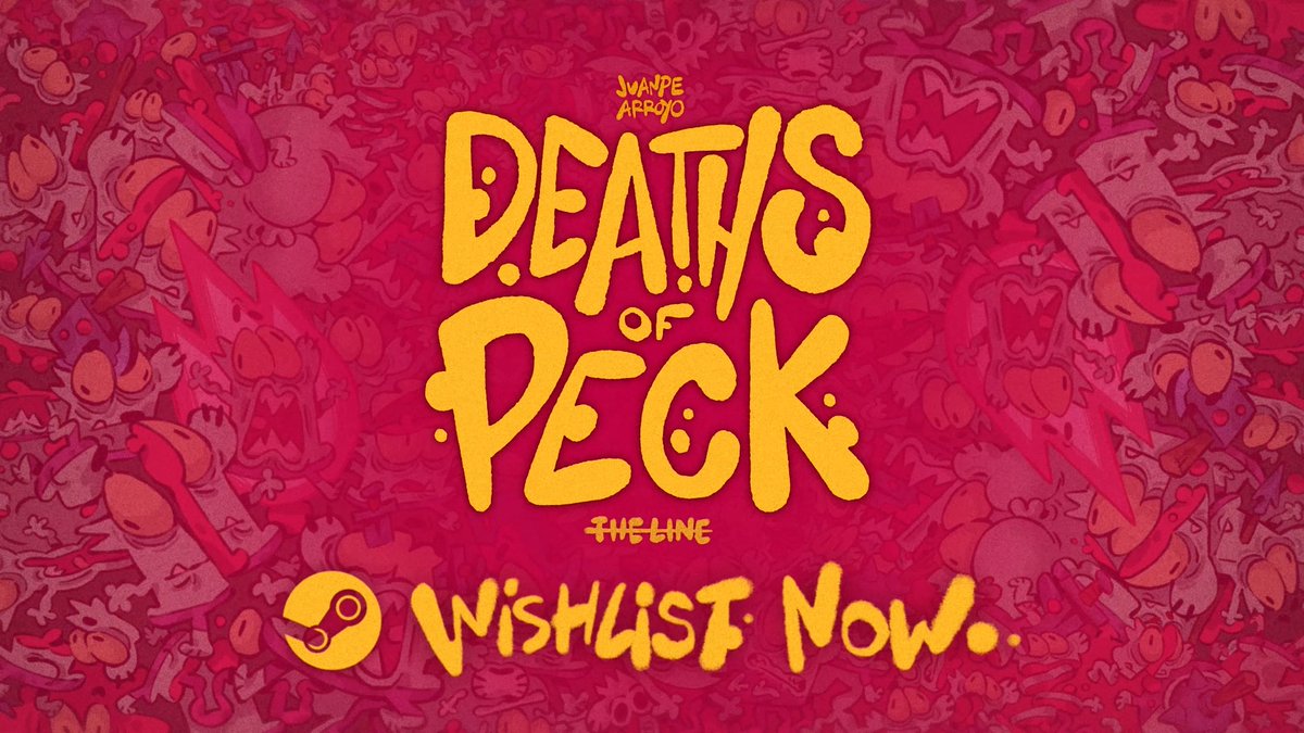 🔥 WISHLIST NOW on Steam! Link in BIO 🔥 THE GOBLIN IS OUT OF THE BAG 🧨 Deaths of Peck is officially a GAME!! Deaths of Peck started as a crazy idea from JuanPe Arroyo… So we built a Playtest to prove it works.. It does! and now we need your help to turn it into a full game. 👉 Wishlist it on Steam to show YOUR support 👀 👉 Share it with your friends 💀 THE GAME: A fast-paced 2D platformer where the only way to WIN… is to DIE. Play as Peck, a tiny goblin cursed with immortality. Orcs took your friends. No matter how many times you die trying to rescue them, you always bounce back stronger - in this charmingly gory, hand-drawn adventure. 🚨Wishlist and follow the game on Steam to find out when the PLAYTEST drops 🚨 Trailer Credits Creator: JuanPe Arroyo Music: Box of Toys Audio EP: James Duveen Development Production Coordinator: Tabitha Kearney #DeathsOfPeck #WishlistNow #Steam #IndieGame