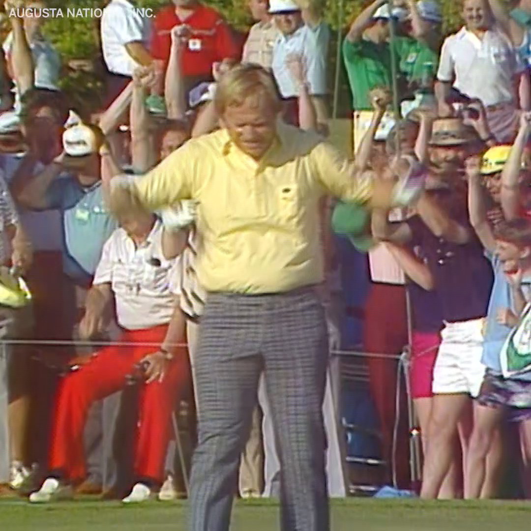 "Maybe... YES SIR!" 40 years ago, the Golden Bear won his sixth green jacket.