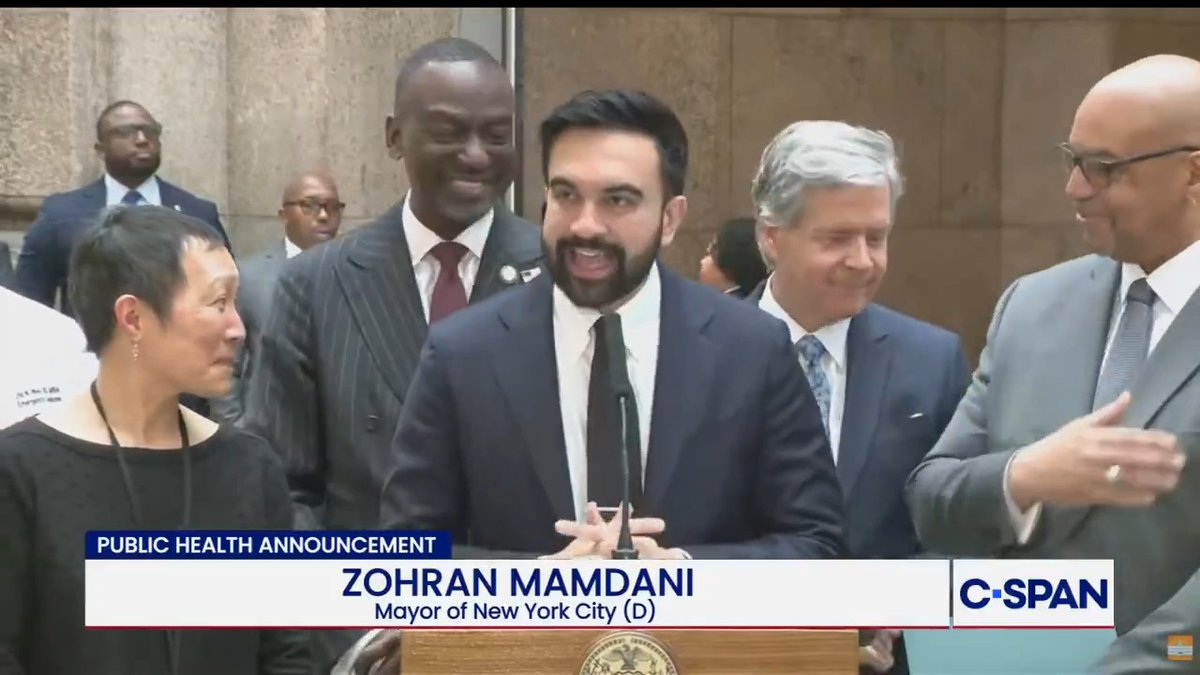 NYC Mayor Mamdani: "We stand here together at New York City's Health and Hospital Bellevue opening an outposted therapeutic housing unit for incarcerated individuals, the first of its kind."