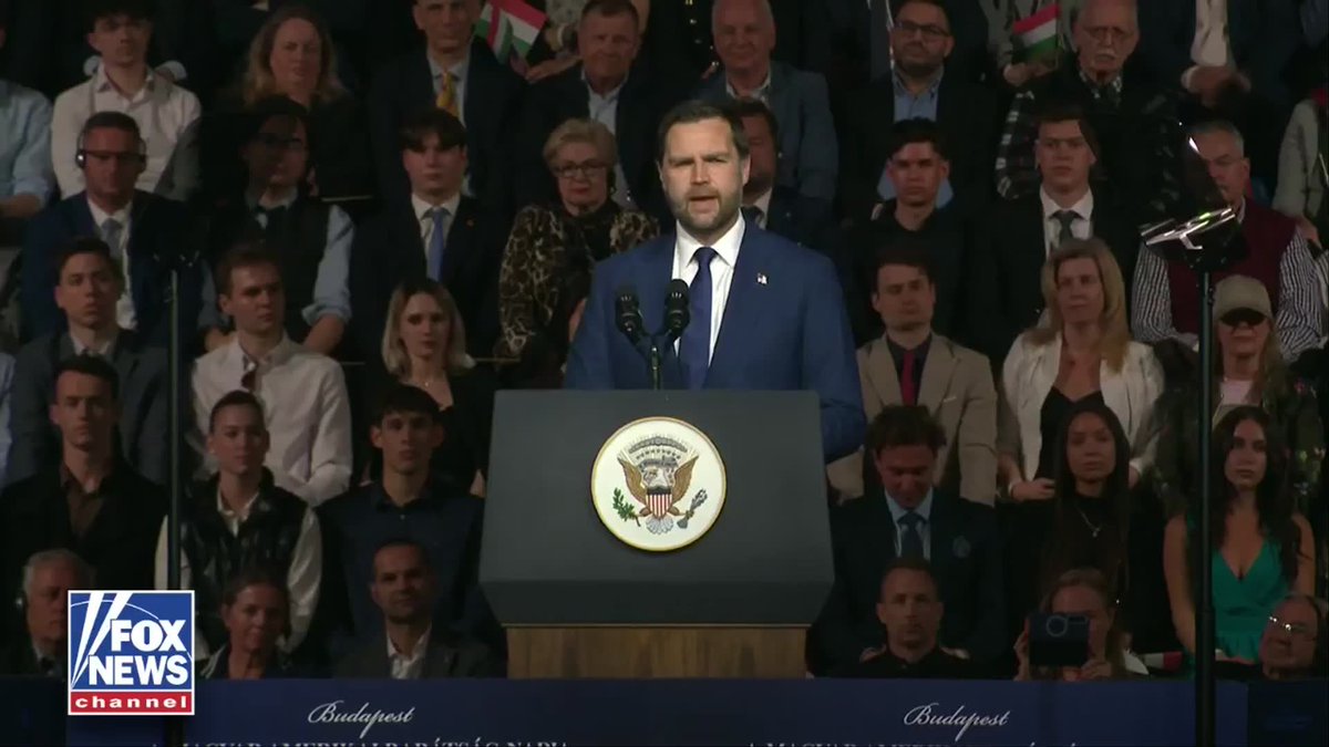 NEW: VP Vance praises the people of Hungary: “You’re fighting for your freedom. You’re fighting for your sovereignty." "I am here because President Trump and I wish for your success, and we are fighting right here with you.”