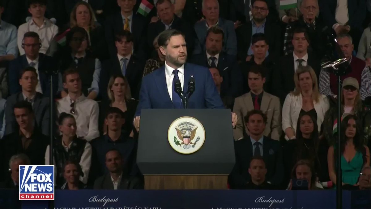 NEW: "Because I'm the Vice President of the United States, I see what the bureaucrats hide from many of you." "I see the way those same leaders sneer at the normal, God fearing people of Hungary. I see how they call the people of Hungary and America backwards for wanting cheap electricity bills." -VP Vance