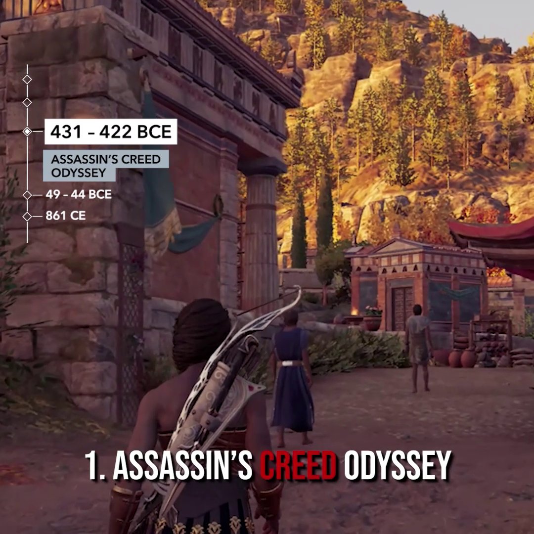 La saga Assassin's Creed dans l'ordre historique ! ⬇️📅 Qui a déjà refait les jeux dans cet ordre-là ? 👀