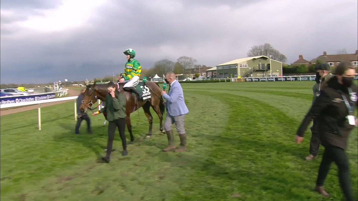 🗣️ "I don't feel male or female right now, I don't even feel human. 📺 Watch the Grand National on ITV this Saturday at 4pm #ITVRacing | #GrandNational