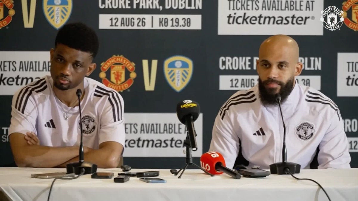 🗣️ ''He is the right man'' Amad Diallo and Bryan Mbeumo on Michael Carrick ''knowing the club'' and whether they'd like him to stay as Manchester United head coach beyond this season.