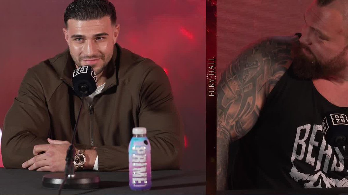 😤 Tommy Fury throws PRIME bottle off stage... #BeautyVsTheBeast | June 13 | Live Exclusively on DAZN ▪️