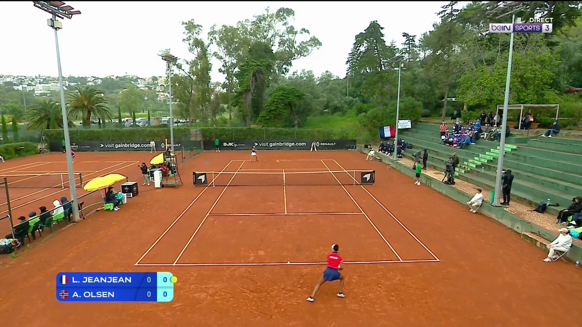 C'est quoi ça ? 😱 Le déclin de la Billie Jean King Cup est encore pire que celui de la Coupe Davis. On se retrouve dans le Groupe 1 à faire des matches de poules au Portugal sur les annexes du TC Oeiras.