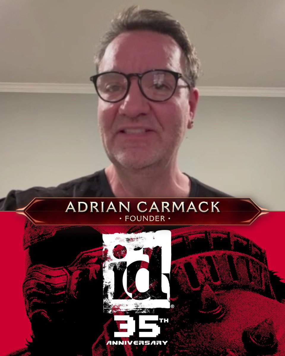 A message from co-founder Adrian Carmack (Adrian Carmack Artist) from our id Software 35th Anniversary stream.