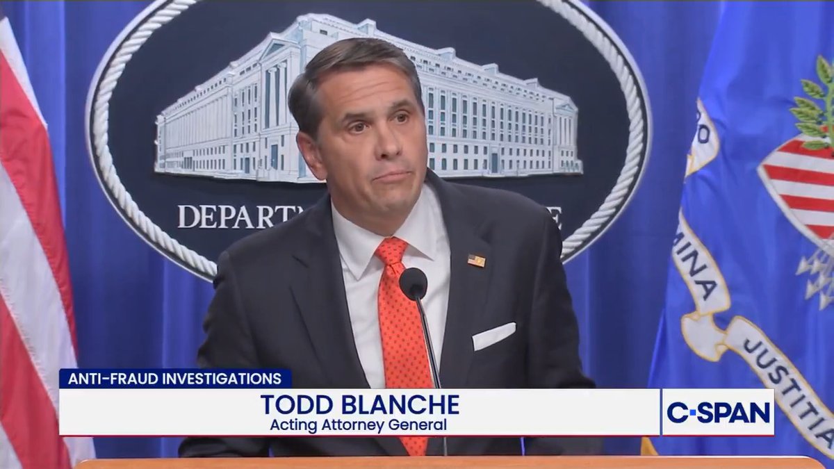 Acting AG Todd Blanche on weaponization of the DoJ: "People in this room for 4 years...sat here with the last administration when you saw a weaponization of this department the likes of which had never been seen in history. And some of you are looking down now and I get it."