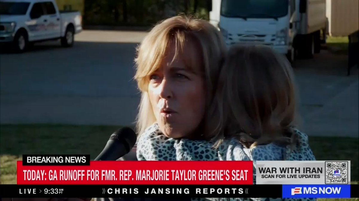 Georgia voter: It's a war crime. You can't do that. We don't just annihilate people because we can and make a grab for the money and the oil. That's what we've done in Venezuela, and that's what we're doing in Iran.