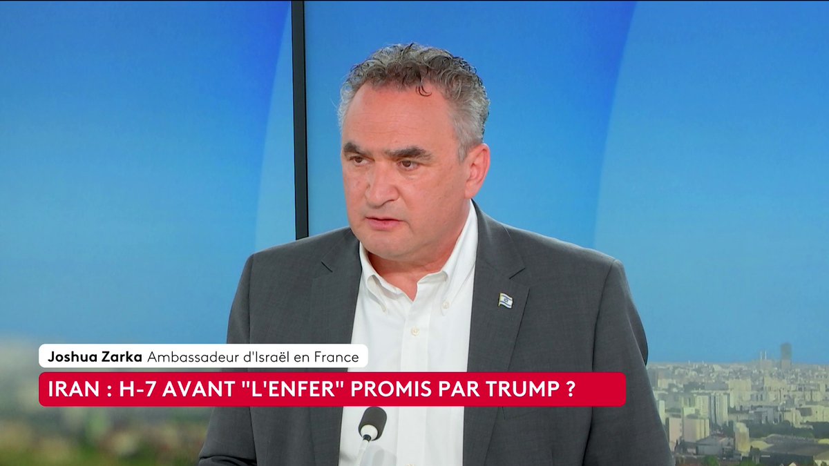 La dose quotidienne de propagande de guerre israélienne sur le service public avec l’ambassadeur qui n’arrête jamais de faire le tour des médias qui nous raconte que c’est mal de parler de crimes de guerre Ça ne s’arrange pas…