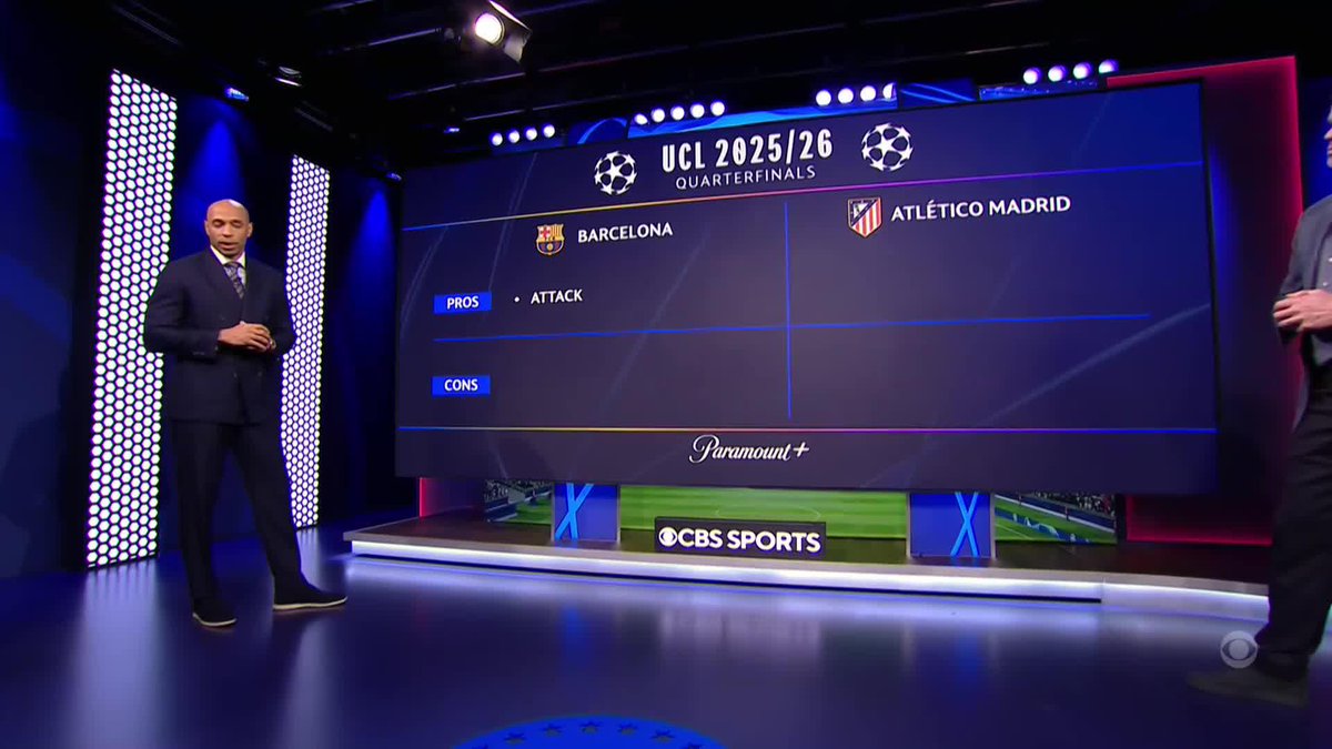 Key advantages and concerns 🔎 Thierry Henry breaks down the biggest factors in Barcelona vs. Atlético Madrid 🗣️